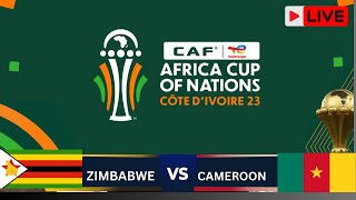 🔴LIVEZimbabwe vs Cameroon Football Live Score CAF Africa Cup of Nations [upl. by Melac683]