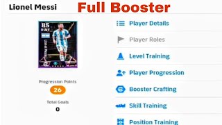 Messi  Double Booster crafting  Position  Level Training  Skills Training  progression [upl. by Ellah]