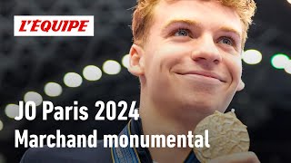 JO Paris 2024  Marchand champion olympique au 200m 4 nages  sa médaille dor la plus incroyable [upl. by Kyne807]