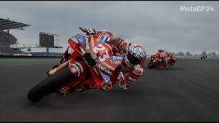 ENEA BASTIANINI VS FRANCESCO BAGNAIA  MOTOGP THAILAND  MOTOGP 24 GAMEPLAY REPLAY [upl. by Ahsiliw]