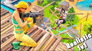 1v1 realistic fortnite 1v1 gaming [upl. by Cristabel]