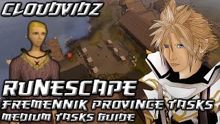 Runescape Fremennik Province Medium Tasks Guide HD [upl. by Yllus]