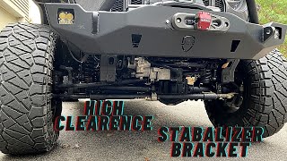 Installing Steersmarts High Clearance Stabilizer bracket [upl. by Euqirrne]