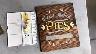 Pies Fall Sign Silhouette Cameo Cricut Oramask Stencil Vinyl [upl. by Kieryt]