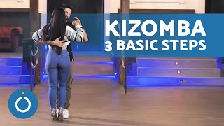 How to DANCE KIZOMBA ️‍🔥 3 Basic KIZOMBA STEPS [upl. by Attennyl589]