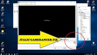 How To FIx Italic Gameranger 2017  PROBLEM SOLVED [upl. by Pearlstein]