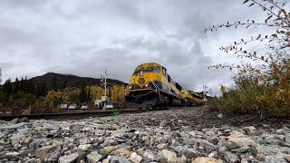 Alaska Railroad’s Denali Star Headed Southbound past the Park Rd Crossing [upl. by Sabir568]