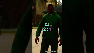 CJ vs FRANKLIN shorts gta [upl. by Pulsifer]