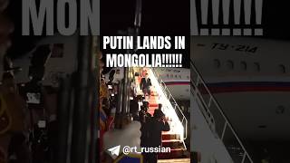 Putin lands in Mongolia despite threat of arrest [upl. by Behre371]