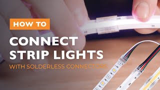 How To Connect Strip Lights [upl. by Koppel]