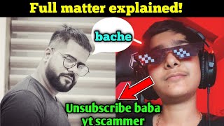 Aditech vs Baba Yt 😰 Full matter explained 😶 Aditech Scammed by Baba Yt 😬 Baba Yt scam proof 🤐 [upl. by Azar]