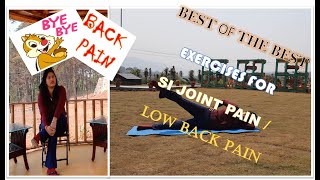 Best Stretches amp Exercises For Sacroiliitis  Self Treatment Of SI Joint Pain  HINDI  Dr Maam [upl. by Laeno286]