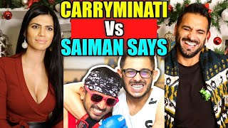 CARRYMINATI vs SAIMAN SAYS  Ft FLYING BEAST  REACTION [upl. by Notgnimer841]