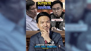 DUTERTE vs MANUEL LawyerExplains AttorNEIL [upl. by Tierney]