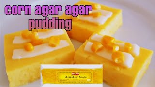 corn agar agar pudding  how to cook gulaman bar  best gulaman recipe [upl. by Lachman155]