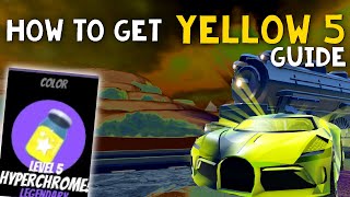 HOW TO GET YELLOW HYPERCHROME LEVEL 5 EASILY in Roblox Jailbreak [upl. by Crescen]