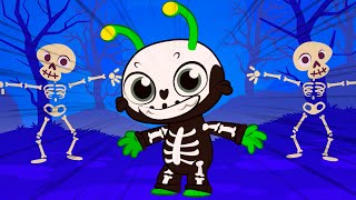 Chumbala Cachumbala Dance by Groovy The Martian and the magic Skeletons on Halloween night [upl. by Dane]