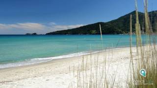 Golden Beach  Thassos Island Greece  thassosviewcom [upl. by Bega527]