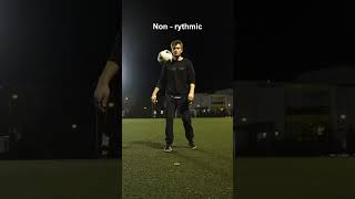 Juggling tutorial for beginners football futbol juggling tutorial shortsvideo viralvideo [upl. by Nylodam]