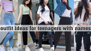 outfit ideas for teenagers with namesTHE TRENDY GIRL [upl. by Kathlene]