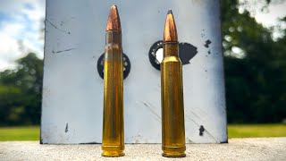 338 Win Mag vs 375 HampH Surprising Results On Steel [upl. by Darline952]