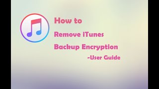 iSumsoft iPhone Passcode Refixer Guide  How to Remove iTunes Backup Encryption [upl. by Lesiram]