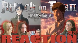 Attack on Titan SUB  3x21 Attack Titan  Reaction [upl. by Sprung237]