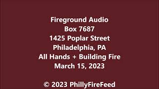 31523 1425 Poplar St Philadelphia PA All Hands  Building Fire [upl. by Hoi]