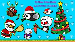 All New Xmas Reaper Skins Pet Update amp All Animals Evolution EvoWorldio [upl. by Sid331]