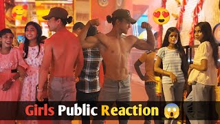 When Girls 😀 freak fitness 😘 bodybuilder  Public Reaction 😍🔥  surajitfitness [upl. by Sneve867]