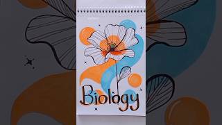 Beautiful Front Page Designs ➡️ Biology frontpage art drawing [upl. by Procora]