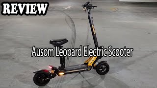 Ausom Leopard Electric Scooter Review  Great scooter for under 1000 [upl. by Newman]