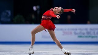 Alena KOSTORNAIA SP Junior World Championships 2018 [upl. by Adiaz7]