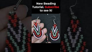 Chandelier Colorful Earrings seedbeadsearrings beadingtutorials diy [upl. by Aleira834]