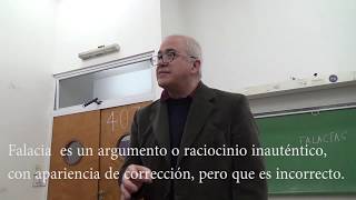 Argumento correcto y falacias Prof Claudio Mayeregger [upl. by Aimehs330]