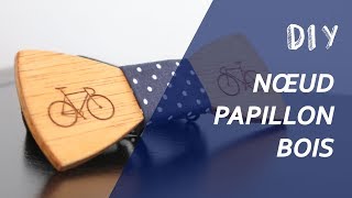 Noeud papillon en bois DIY I Cadeau de fête des pères [upl. by Atilem119]