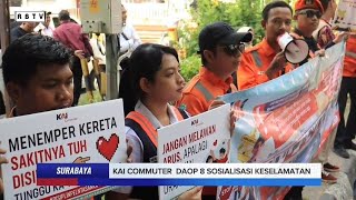 KAI Commuter Daop 8 Ajak Warga Utamakan Keselamatan Saat Melintasi Jalur Kereta Api [upl. by Oj]