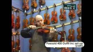 Whitehorse Music Gliga I amp Paesold 400 Violin Review [upl. by Poppy708]