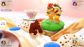 Mario Party Superstars 696 Peachs Birthday Cake Donkey Kong vs Birdo vs Mario vs Wario [upl. by Nauaj]