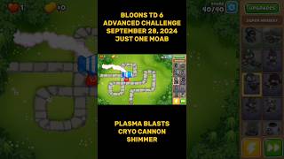 Bloons TD 6 Advanced Challenge September 28 2024 🐵 [upl. by Anaic54]