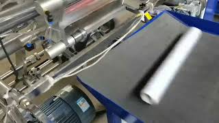 full automatic 5 shafts high speed stretch film rewinding machine rewinder [upl. by Akeemat527]