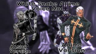 WhiteSnake Anime Voice MOD  Jojo Bizarre Adventure All Star Battle R [upl. by Hamlani]