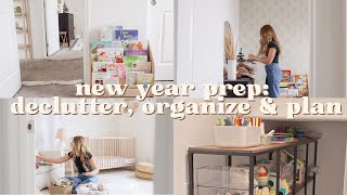 DECLUTTER  ORGANIZE W ME  prepping amp creating intentions for the new year [upl. by Grochow75]