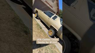 1976 Cadillac Coupe Deville for 7000 cadillaccoupedeville cadillac car oldschool classiccars [upl. by Esina740]