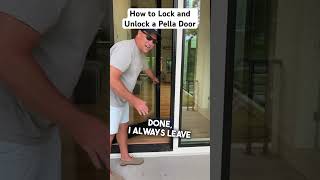 How to Lock and Unlock a Pella Door [upl. by Petronilla]