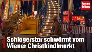 Schlagerstar schwärmt vom Wiener Christkindlmarkt  kronetv NEWS [upl. by Ahsirk]