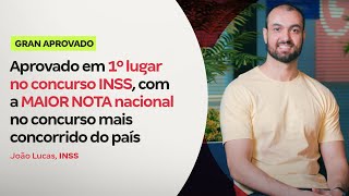 Aprovado em 1º lugar no concurso INSS com a MAIOR NOTA nacional no concurso mais concorrido do país [upl. by Jc275]