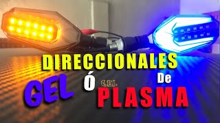 Como Instalar DIRECCIONALES LED DE GEL O PLASMA PARA MOTOCICLETAS  MERCADO LIBRE JAZO BIKER [upl. by Gula]