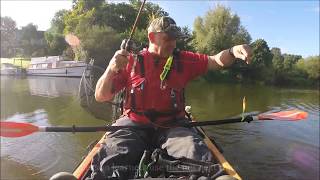 Kayak Lure Fishing on the river Avon [upl. by Yasmeen]