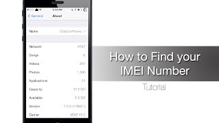 How to find your iPhone IMEI number  iPhone Hacks [upl. by Takeshi]